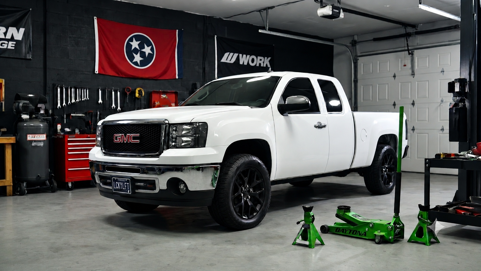 2013 GMC Sierra 1500 SLE Summit White extended cab — Luckyleft615 build
